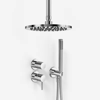 Semplice SBR901 S08 - Shower set Ø20 cm, Ceiling, Chrome