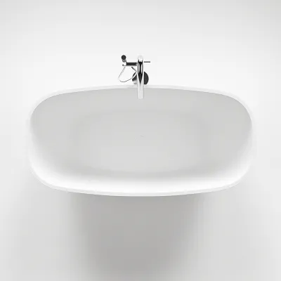 New Deep 180 - Bathtub 180x85, Solid Matte White SolidTec®