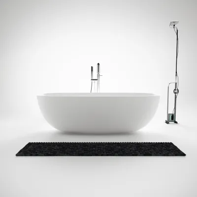 New Deep 180 - Bathtub 180x85, Solid Matte White SolidTec®