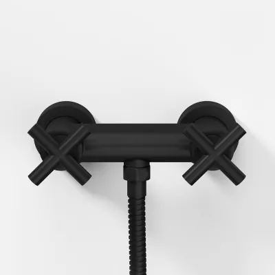Fly Classic FBR204 S01 - Shower mixer tap, Matt black