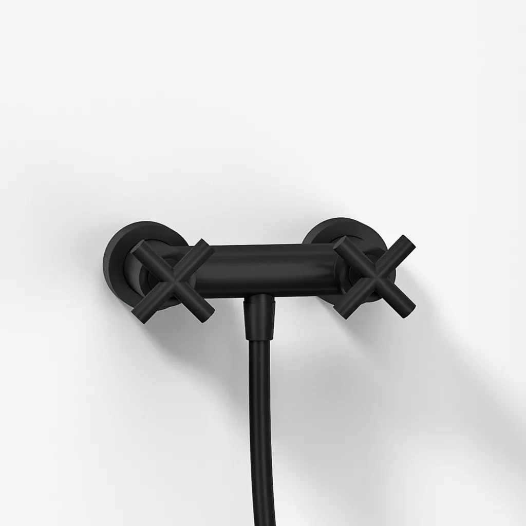 Fly Classic FBR204 S01 - Shower mixer tap, Matt black