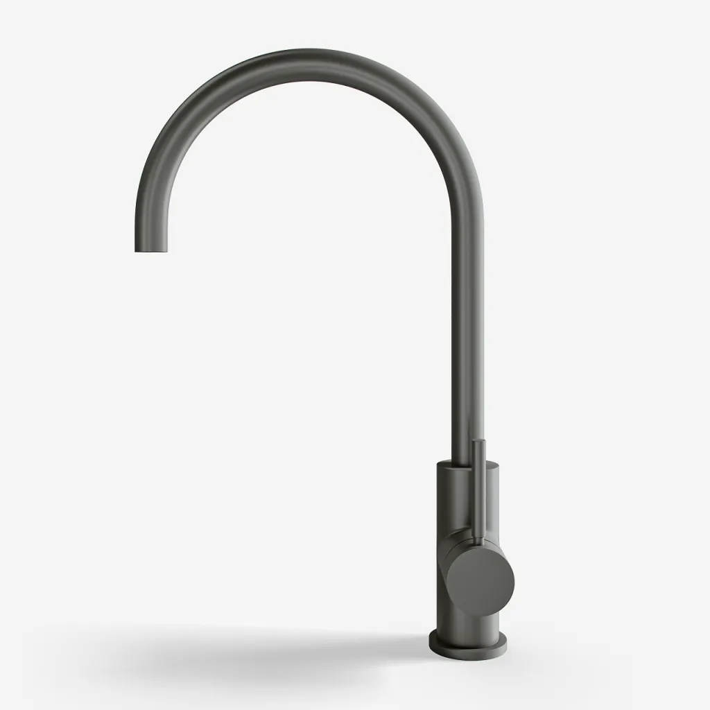 Semplice SKV101 - Kitchen incl.batt., Ø22-Spout, PVD Matt Gun Metal
