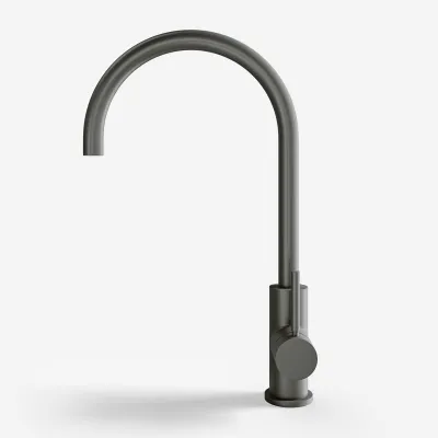 Semplice SKV101 - Kitchen incl.batt., Ø22-Spout, PVD Matt Gun Metal
