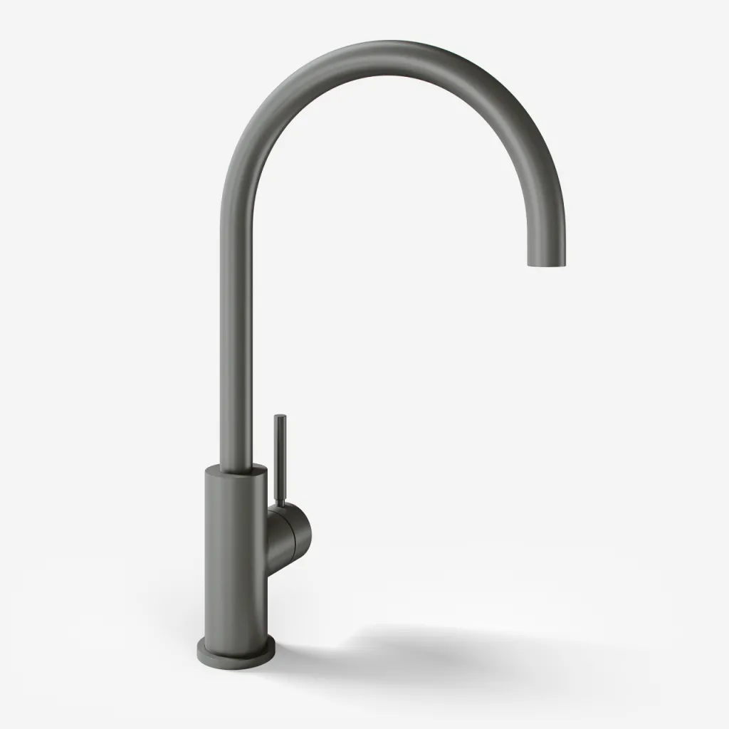 Semplice SKV101 - Kitchen incl.batt., Ø22-Spout, PVD Matt Gun Metal