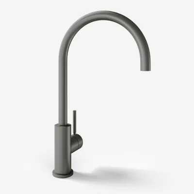 Semplice SKV101 - Kitchen incl.batt., Ø22-Spout, PVD Matt Gun Metal