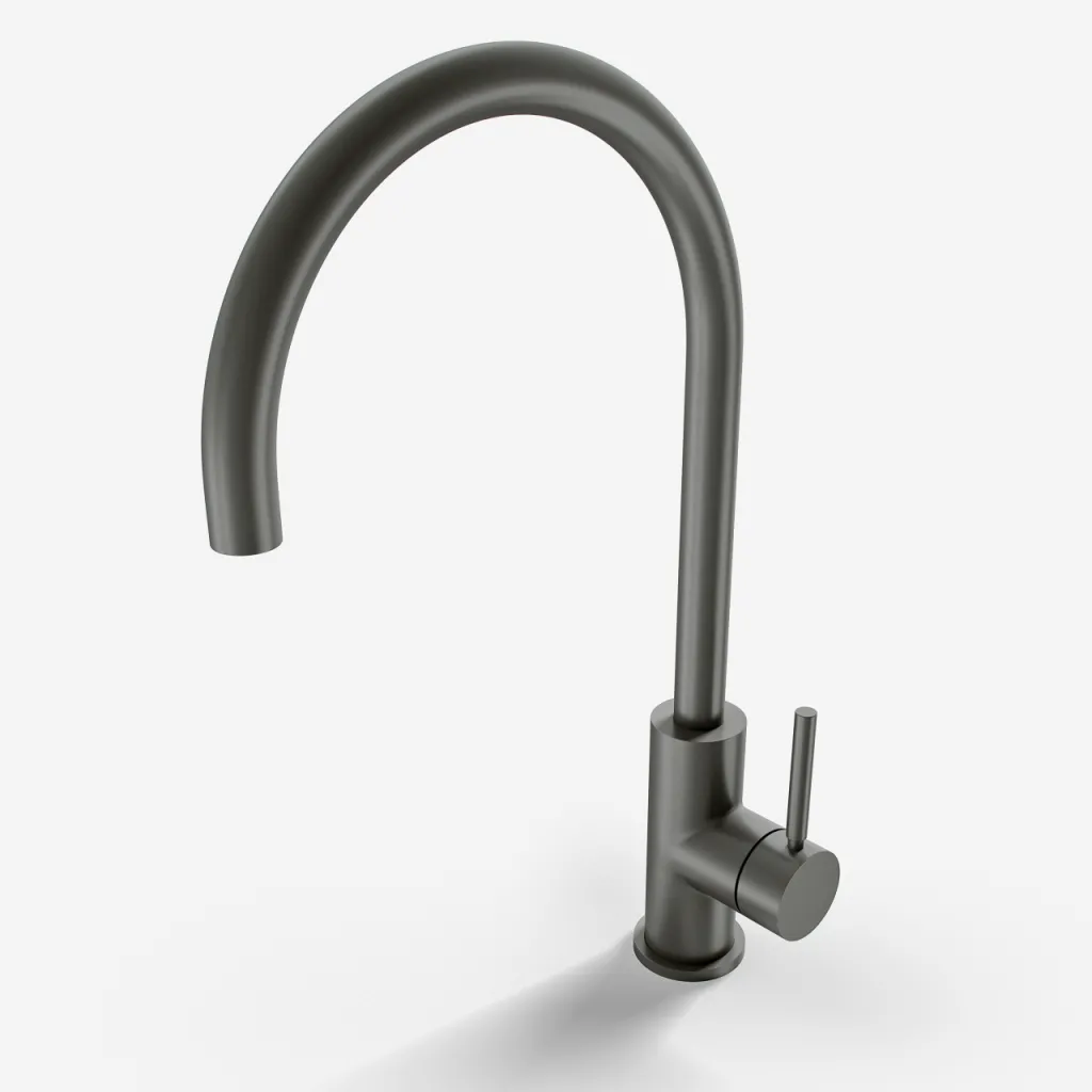 Semplice SKV101 - Kitchen incl.batt., Ø22-Spout, PVD Matt Gun Metal