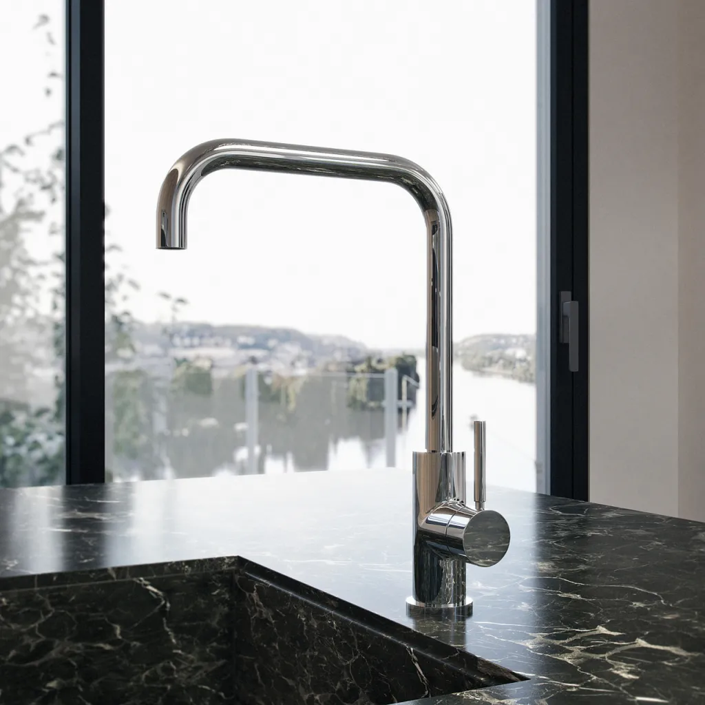 Semplice SKV102 - Kitchen mixer tap, U22-Spout, Chrome