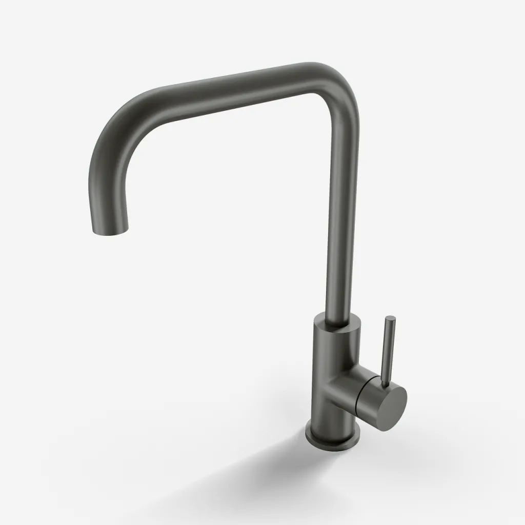 Semplice SKV102 - Kitchen mixer tap., U-Spout, PVD Matt Gun Metal
