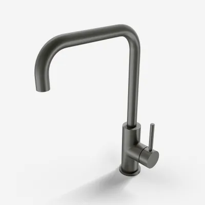 Semplice SKV102 - Kitchen mixer tap., U-Spout, PVD Matt Gun Metal