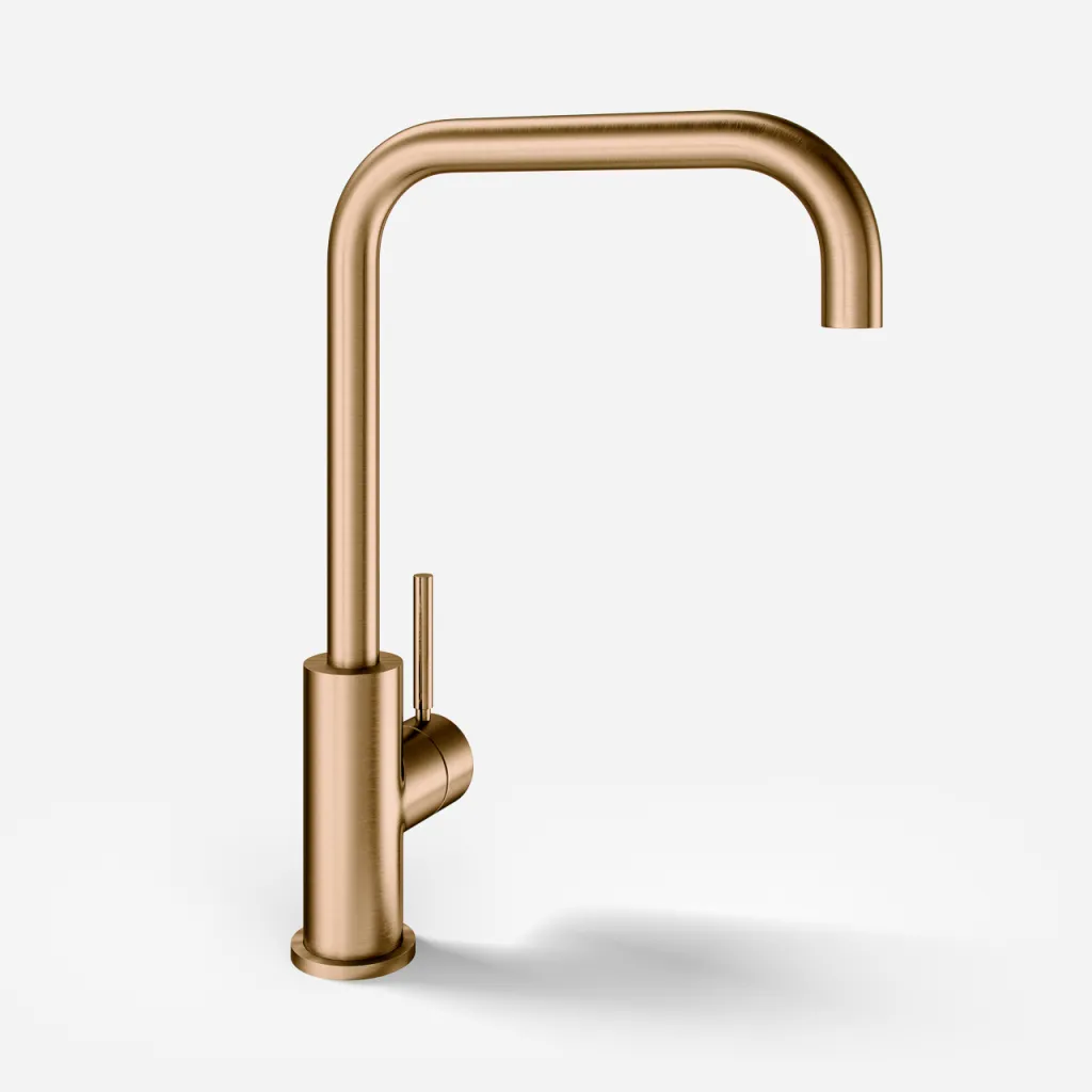 Semplice SKV102 - Kitchen incl. batt., U22-Spout, PVD Brushed Copper