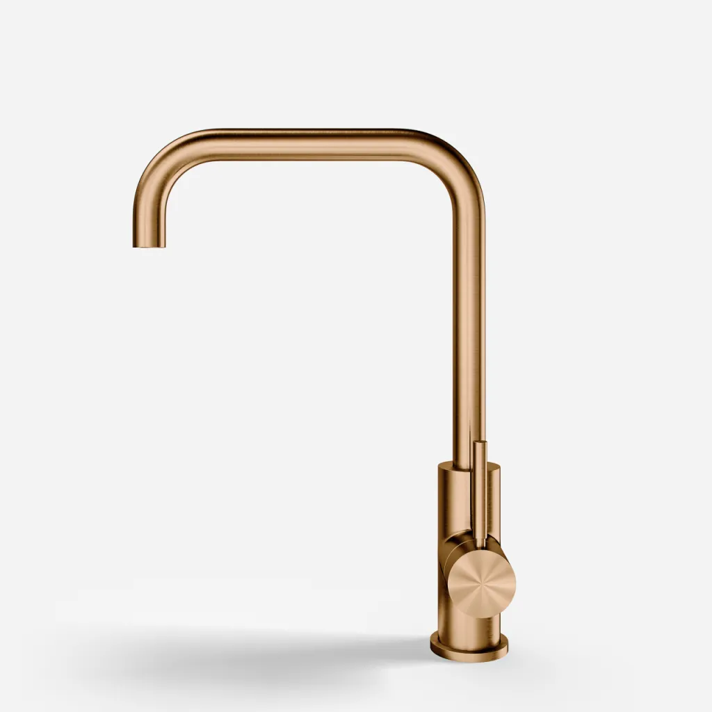 Semplice SKV102 - Kitchen incl. batt., U22-Spout, PVD Brushed Copper