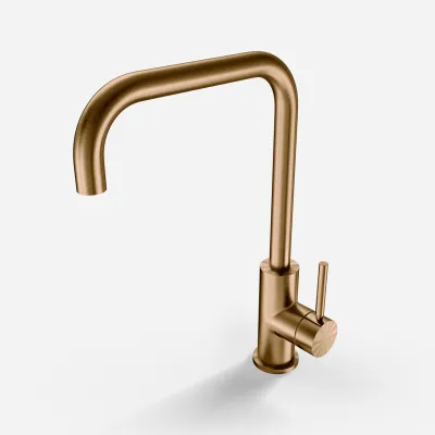 Semplice SKV102 - Kitchen incl. batt., U22-Spout, PVD Brushed Copper