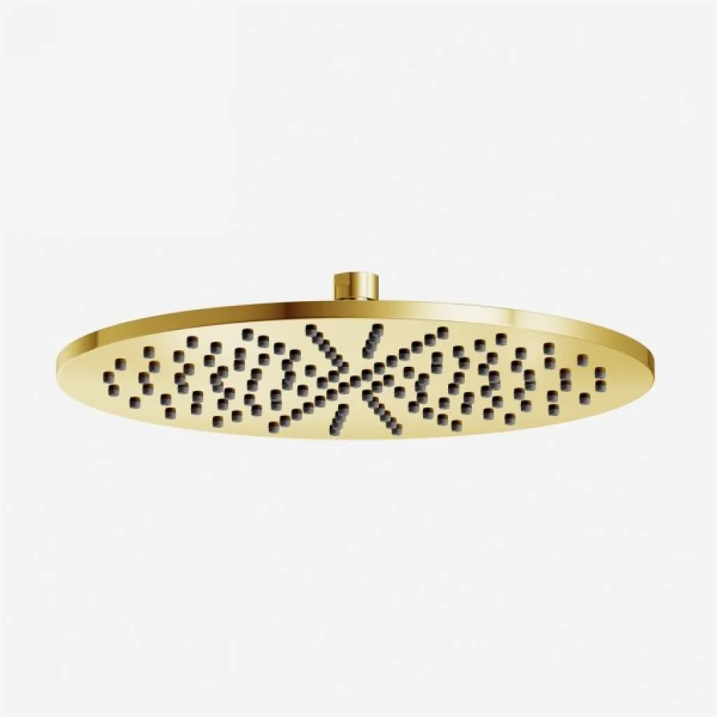 Rain DeLuxe RHB30 - MKII Showerhead, Polished Brass Natural