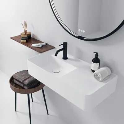 Coco 7L - 70x35 Sink left, Mathvid SolidTec®