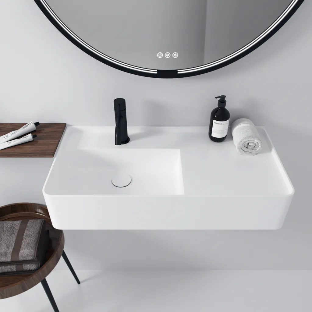 Coco 7L - 70x35 Sink left, Mathvid SolidTec®
