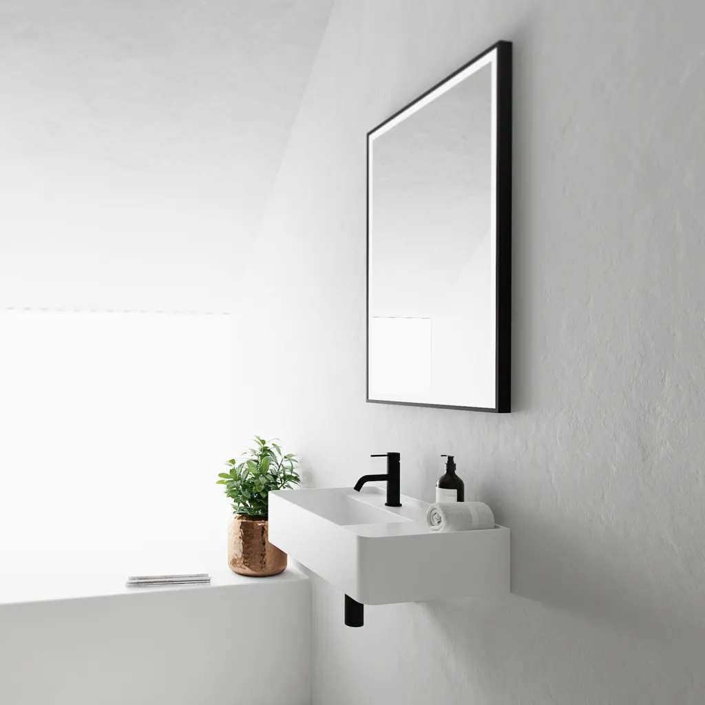 Coco 6L - Washbasin 60x35 cm, Matt White SolidTec®