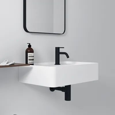 Coco 6R - Washbasin 60x35 cm, Matt White SolidTec®