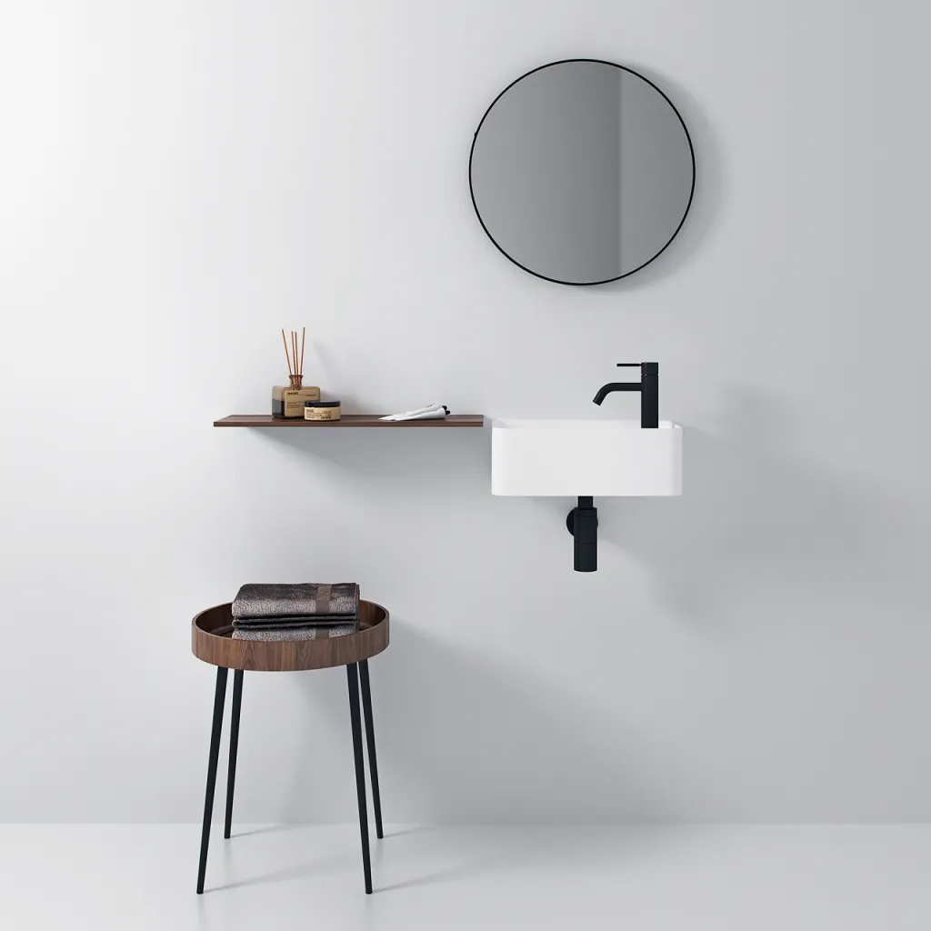 Coco 3L - Washbasin 40x20 cm, Matt White SolidTec®