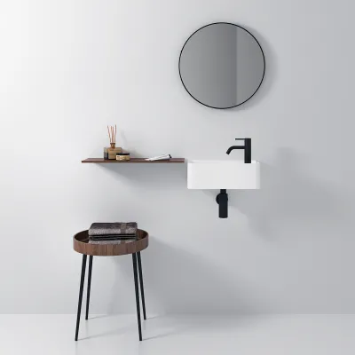 Coco 3L - Washbasin 40x20 cm, Matt White SolidTec®