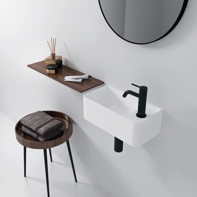 Coco 3L - Washbasin 40x20 cm, Matt White SolidTec®