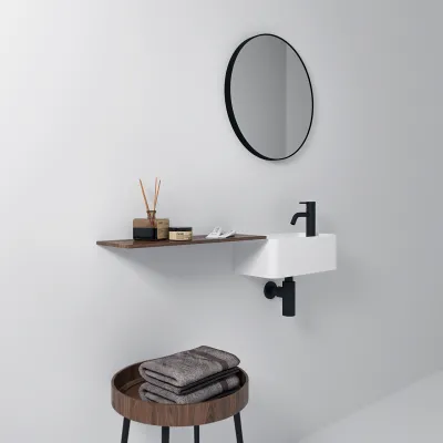 Coco 3L - Washbasin 40x20 cm, Matt White SolidTec®