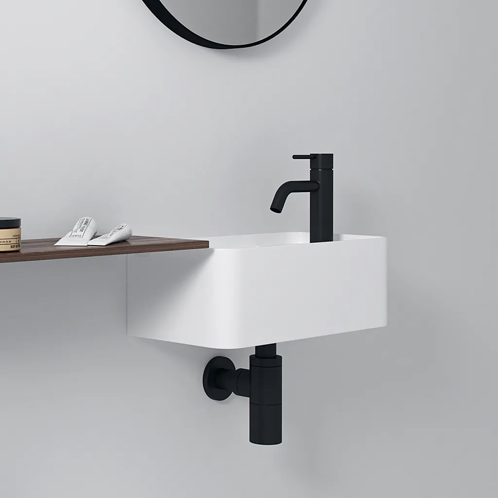 Coco 3L - Washbasin 40x20 cm, Matt White SolidTec®