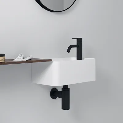 Coco 3L - Washbasin 40x20 cm, Matt White SolidTec®