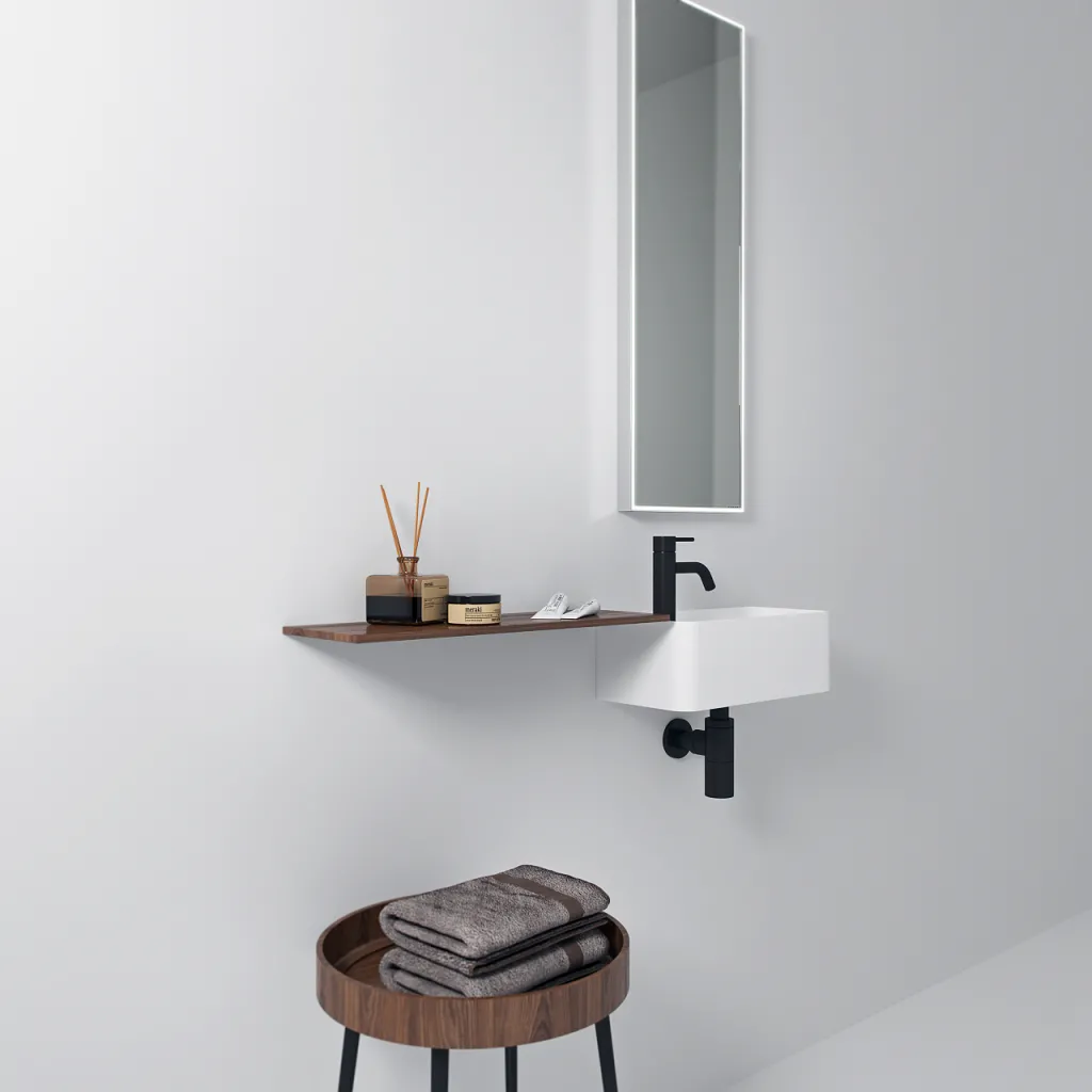 Coco 3R -  Washbasin 40x20 cm, Matt White SolidTec®
