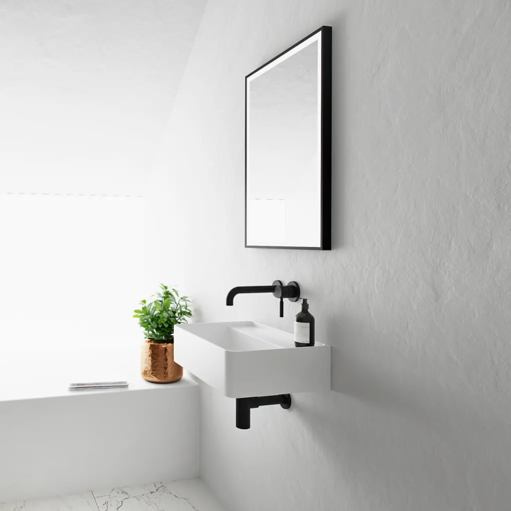 Coco 50 - Washbasin 50x35 cm, Matt White SolidTec®