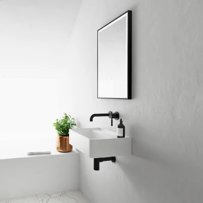 Coco 50 - Washbasin 50x35 cm, Matt White SolidTec®