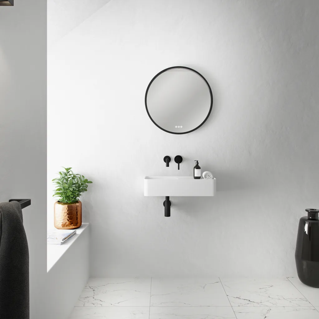 Coco 5L - Washbasin 60x25 cm, Matt White SolidTec®