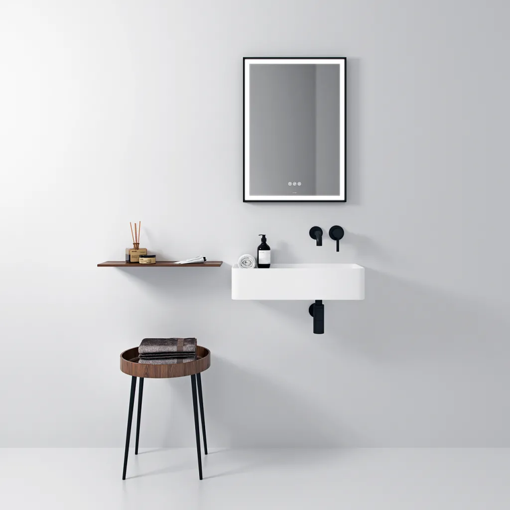 Coco 5R - Washbasin 60x25 cm, Matt White SolidTec®