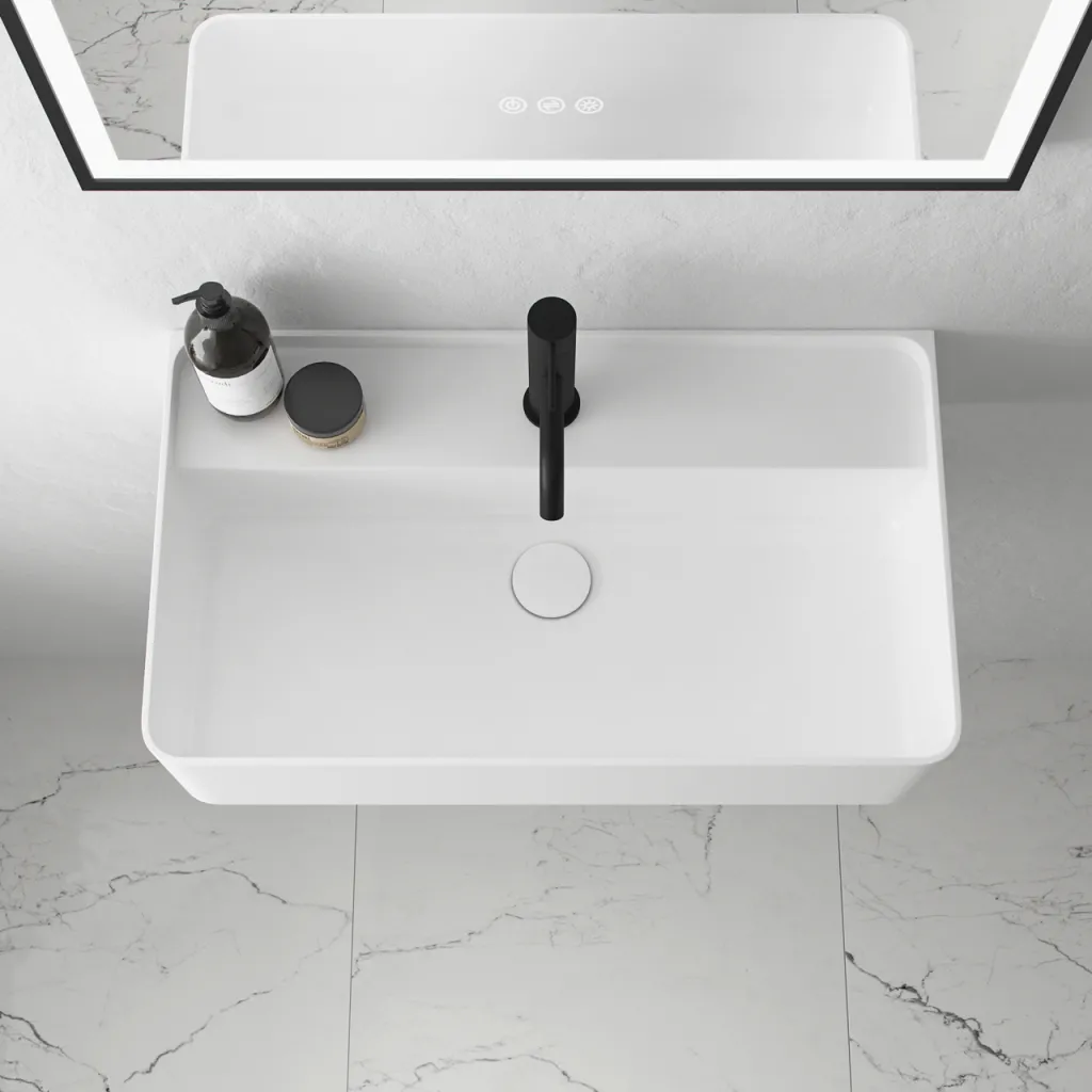 Coco 60 - Washbasin 60x35 cm, Matt White SolidTec®