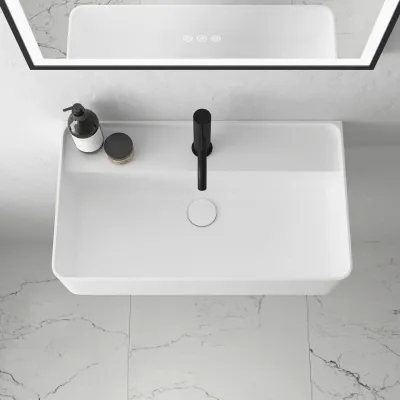 Coco 60 - Washbasin 60x35 cm, Matt White SolidTec®