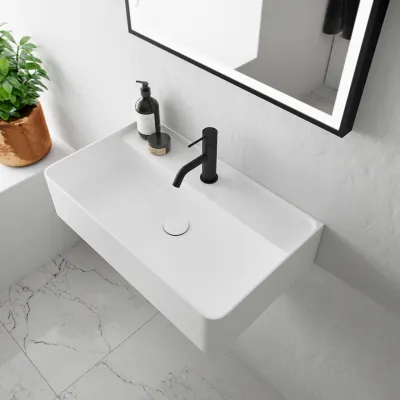 Coco 60 - Washbasin 60x35 cm, Matt White SolidTec®