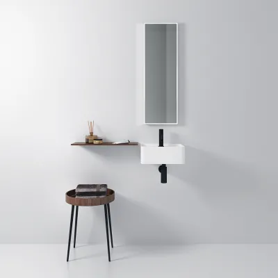 Coco 36 - 36x28 Washbasin, Matt white SolidTec®