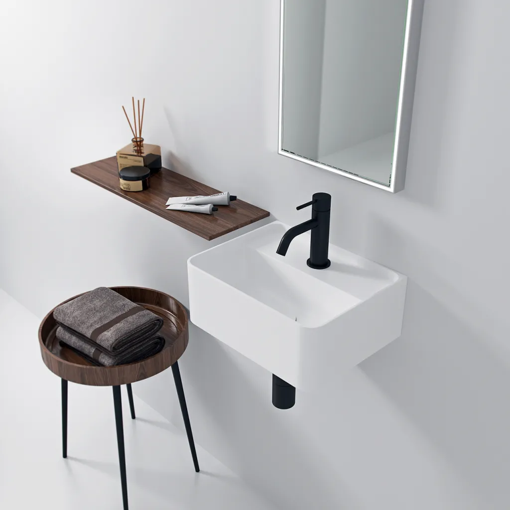 Coco 36 - 36x28 Washbasin, Matt white SolidTec®