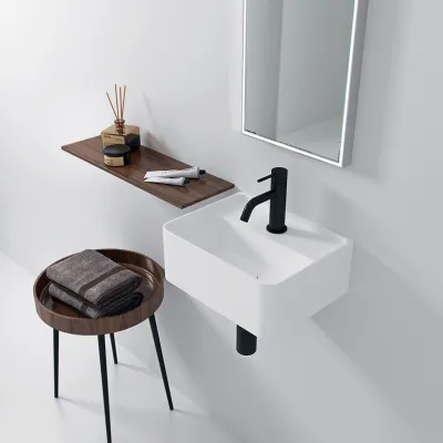 Coco 36 - 36x28 Washbasin, Matt white SolidTec®