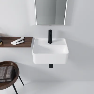 Coco 36 - 36x28 Washbasin, Matt white SolidTec®