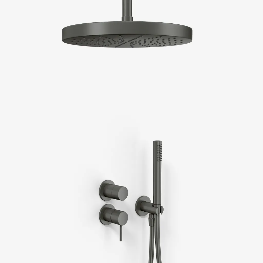 Semplice SBR901 S04 - Ø28 cm, Ceiling, PVD Matt Gun Metal