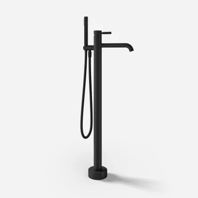 Semplice SQ2 - Freestanding bath mixer, Matte black