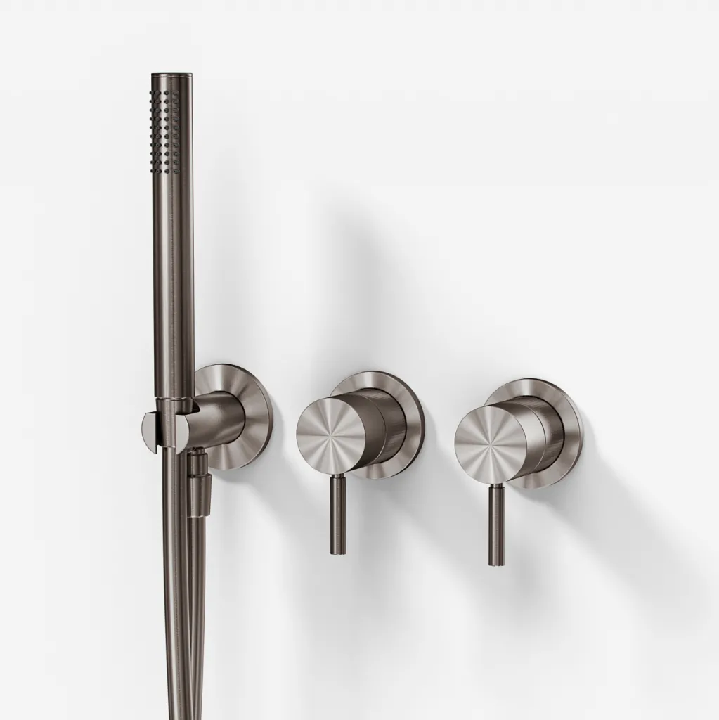 Semplice SBR801 - Shower set, PVD Brushed Steel