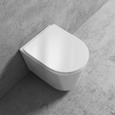 Stilo PS1-18 - Toilet 49 cm, White, Rimless + EasyClean Coat