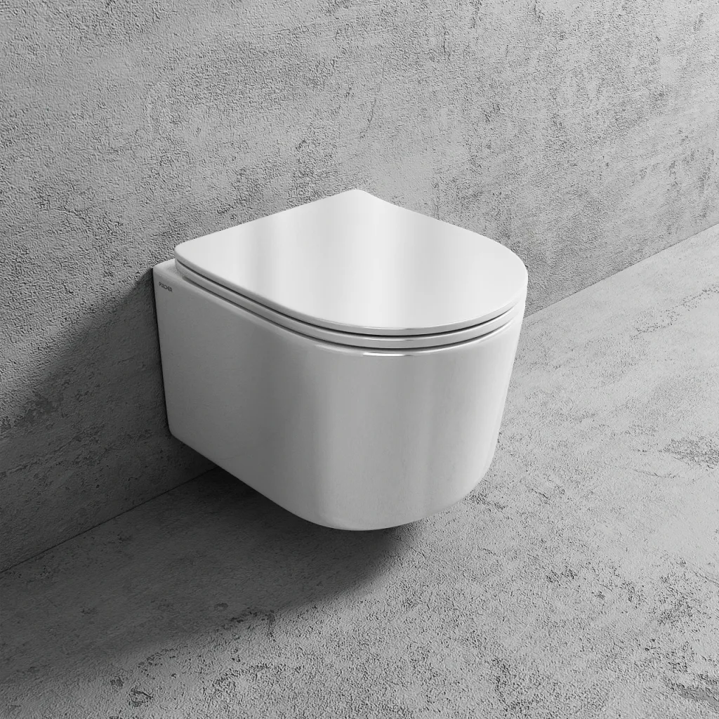 Soho PS2-18 - Toilet 49 cm, White, Rimless + EasyClean Coat