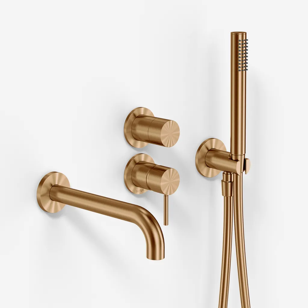 Semplice SBR901 S11 - Tub/shower faucet, PVD Brushed Copper.