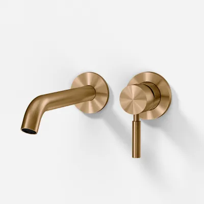 Semplice SHV102 S03 - Basin mixer, 20 cm spout, PVD Brushed Copper