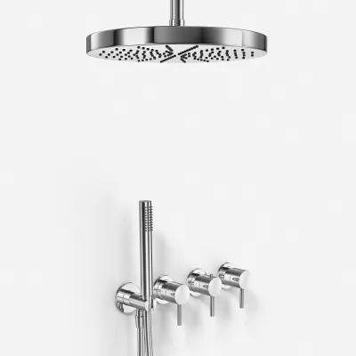 Semplice STB801 S04 - XXL Rain DeLux Ø28 cm, SmartTerm, Ceiling, Chrome
