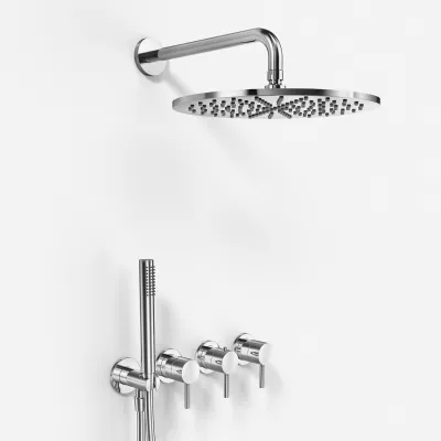 Semplice STB801 S07 - Rain DeLux SmartTerm Ø30 cm EasyClean, Wall, Chrome