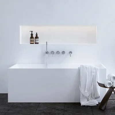 Semplice STB801 S11 - Thermostat set Tub/shower, Chrome