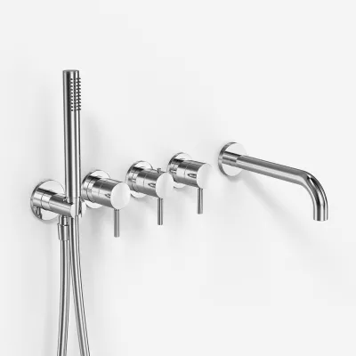 Semplice STB801 S11 - Thermostat set Tub/shower, Chrome